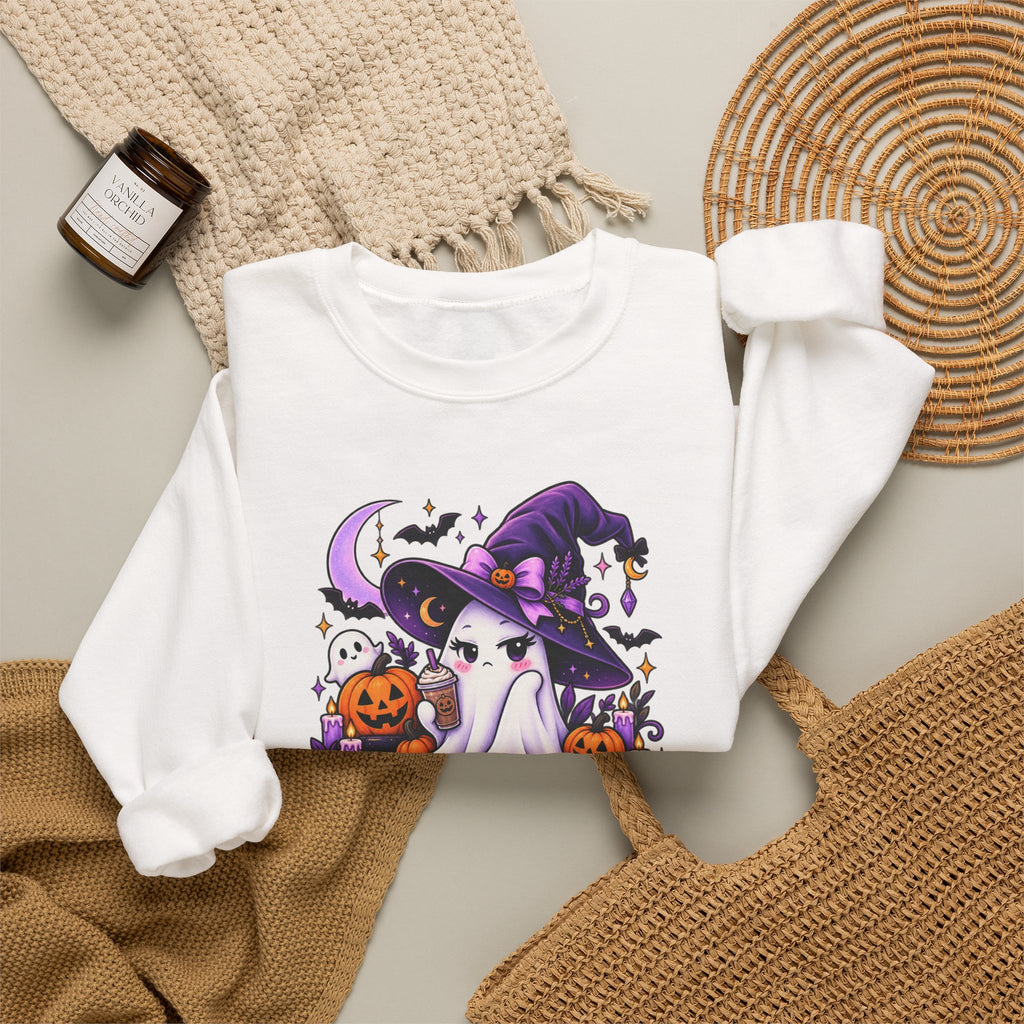 Sweatshirt — "Resting Witch Face" Halloween Crewneck