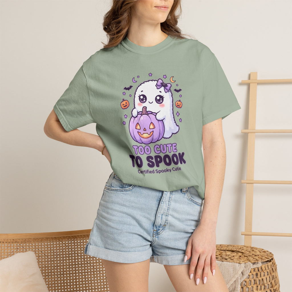 Too Cute to Spook Ghost T-Shirt — Cute Halloween Graphic Tee