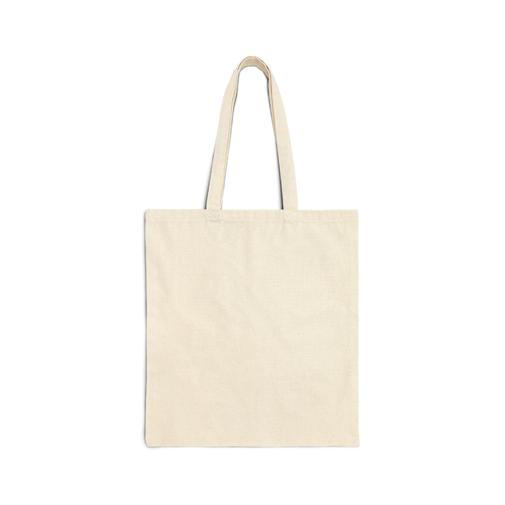 Floral Moon Wreath Tote Bag — "Bloom Under Moonlight" Cotton Canvas Market Tote