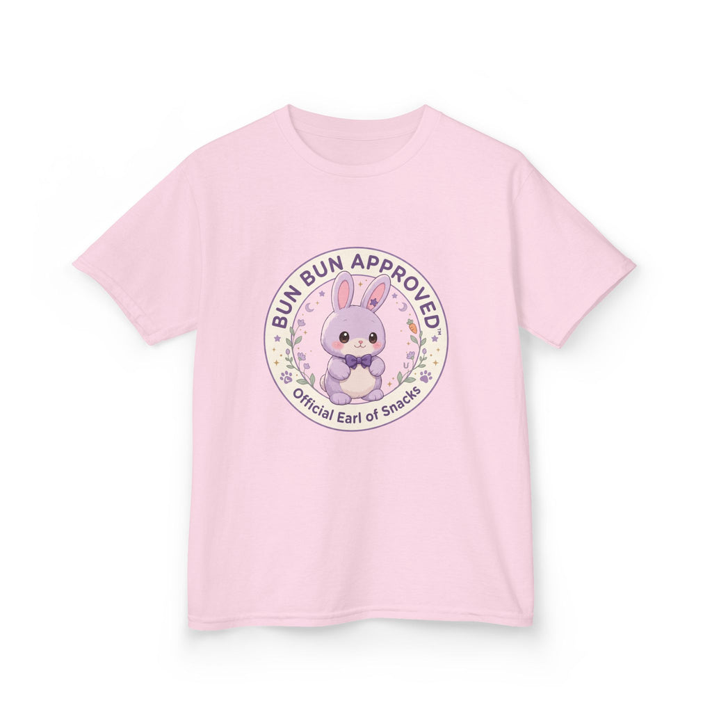 Kids T-Shirt — “Bun Bun Approved: Official Earl of Snuggles” Cute Bunny Graphic