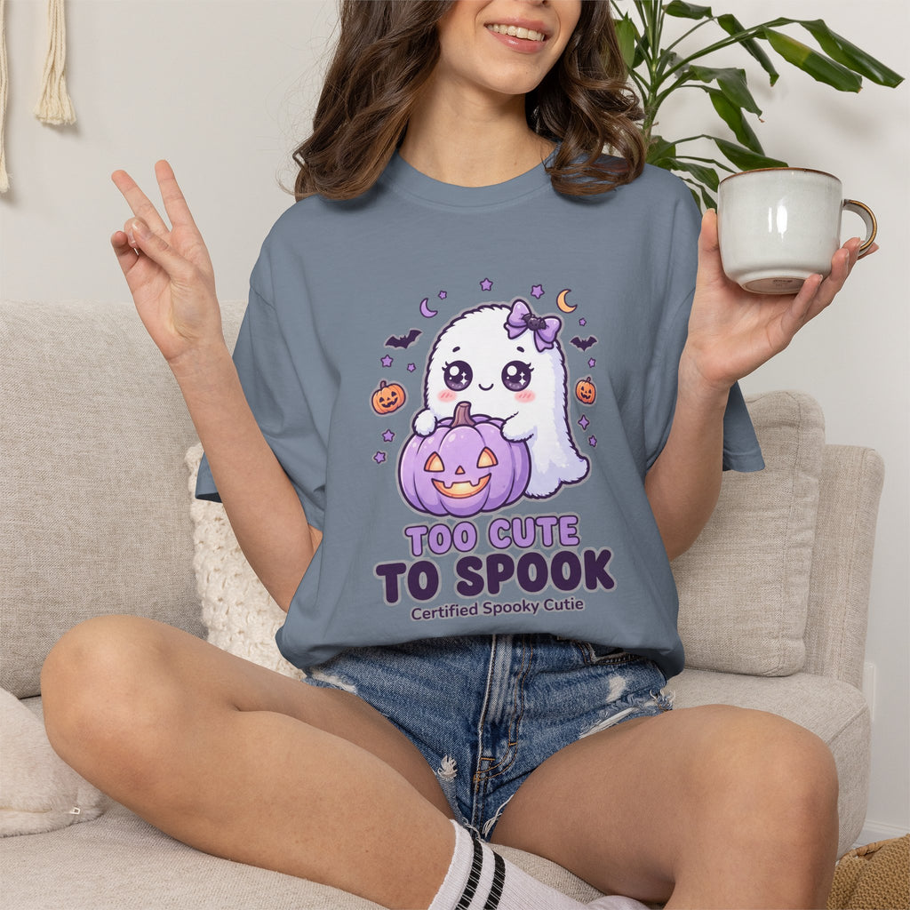 Too Cute to Spook Ghost T-Shirt — Cute Halloween Graphic Tee