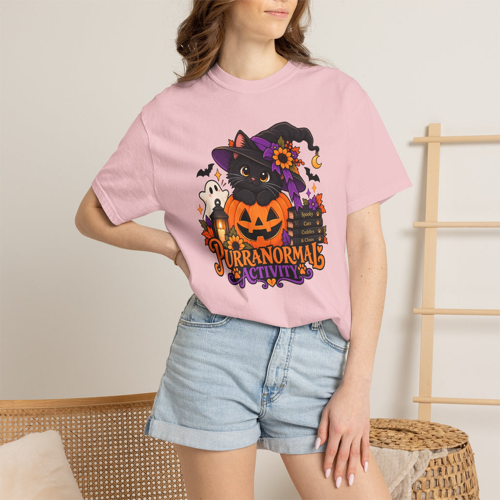 Purranormal Activity Halloween Cat T-Shirt