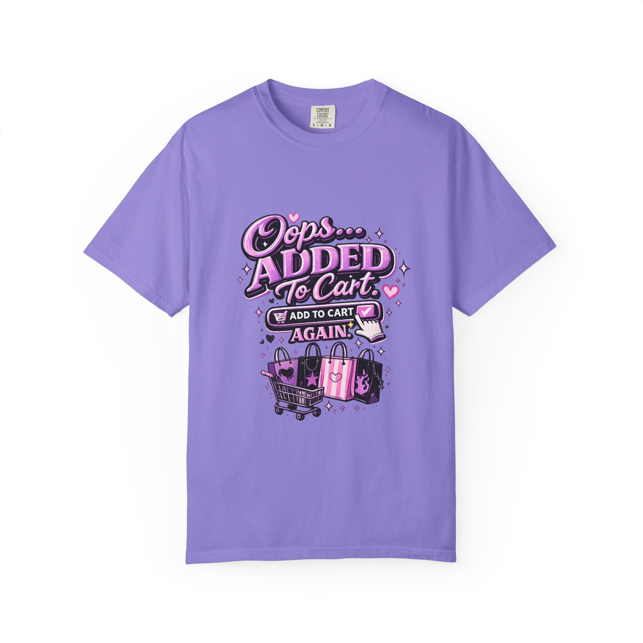 Added to Cart Graphic T‑Shirt — "Oops… Added to Cart Again" Shopper Tee