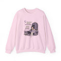 Cozy Witchy Girl Crewneck Sweatshirt — "The Moon...knows she..." Graphic