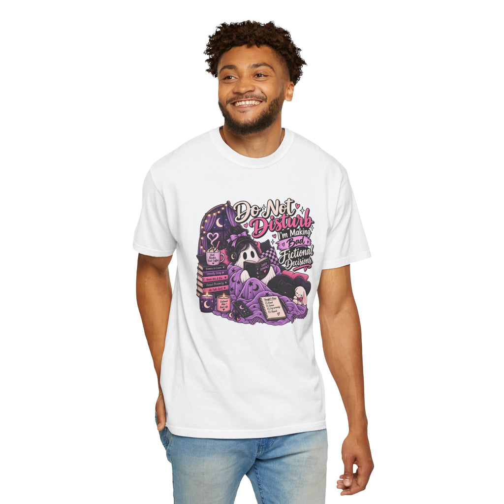 Do Not Disturb T-Shirt — Cute Gothic Reading Ghost Graphic Tee