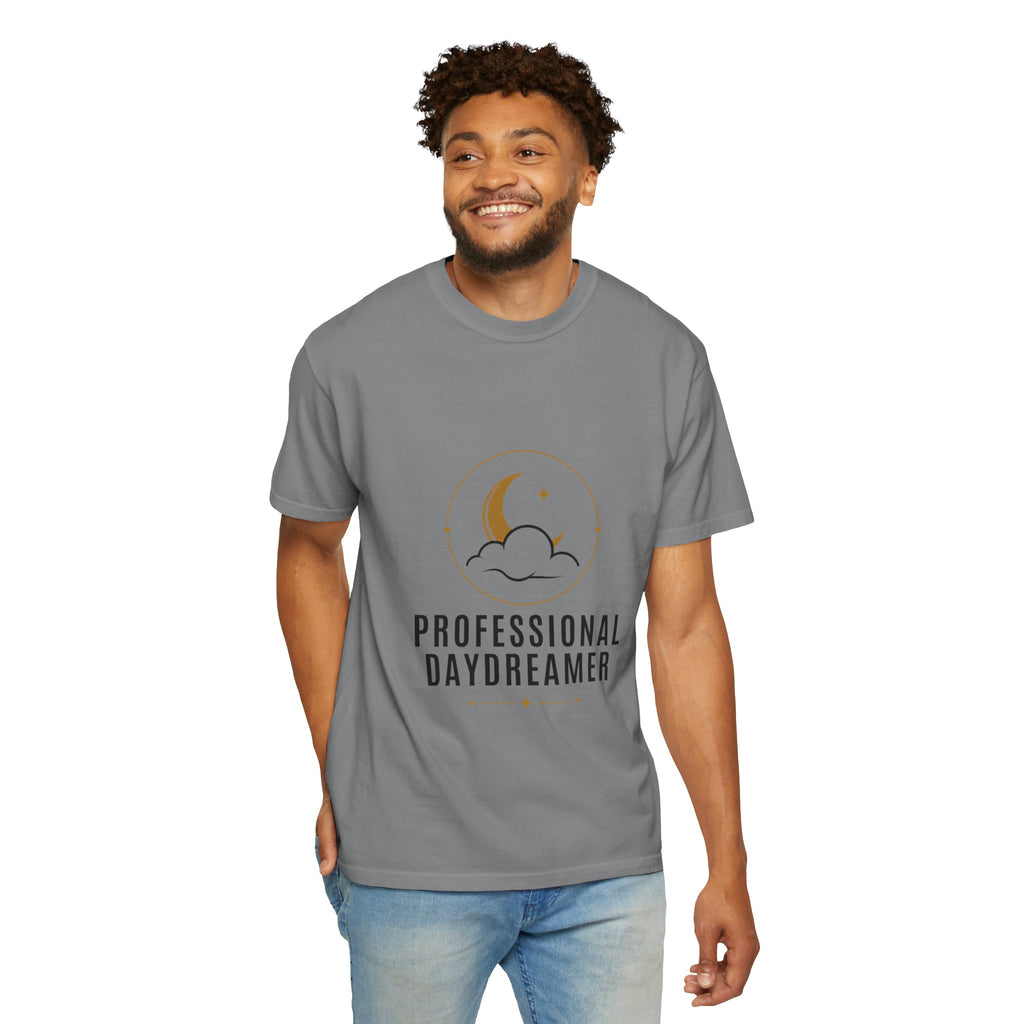 Professional Daydreamer T-Shirt — Moon & Cloud Graphic Tee