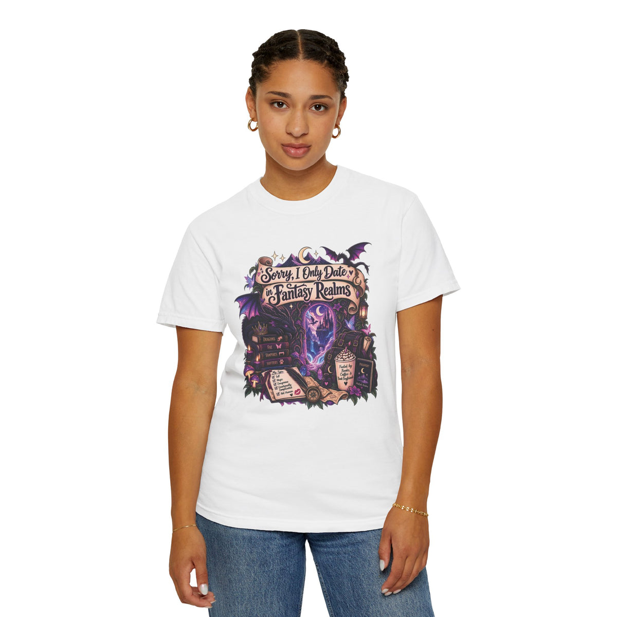 Fantasy Realms Graphic T-Shirt — "Sorry I Only Date Fantasy Realms"