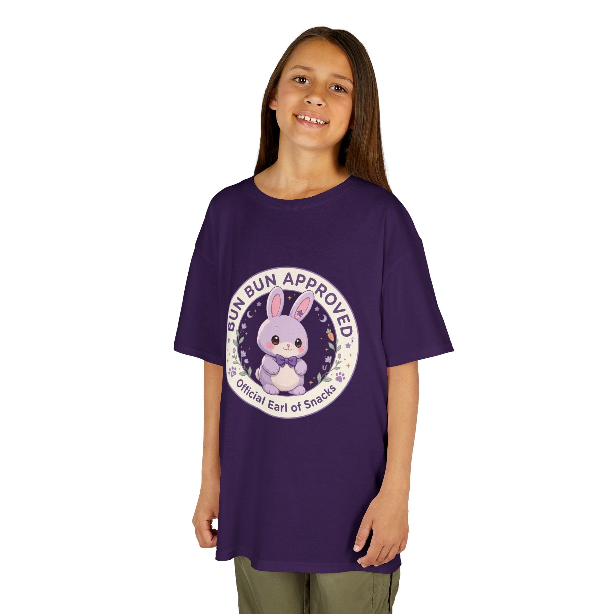 Kids T-Shirt — “Bun Bun Approved: Official Earl of Snuggles” Cute Bunny Graphic