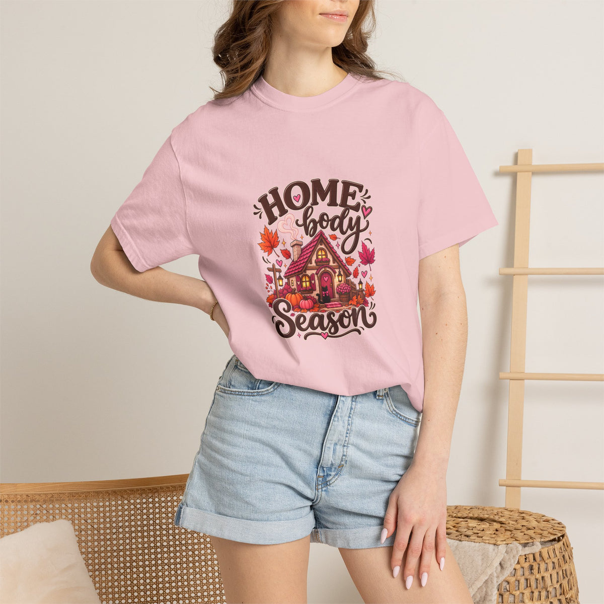 Homebody Season T-Shirt — Cozy Autumn Cabin Fall Graphic Tee