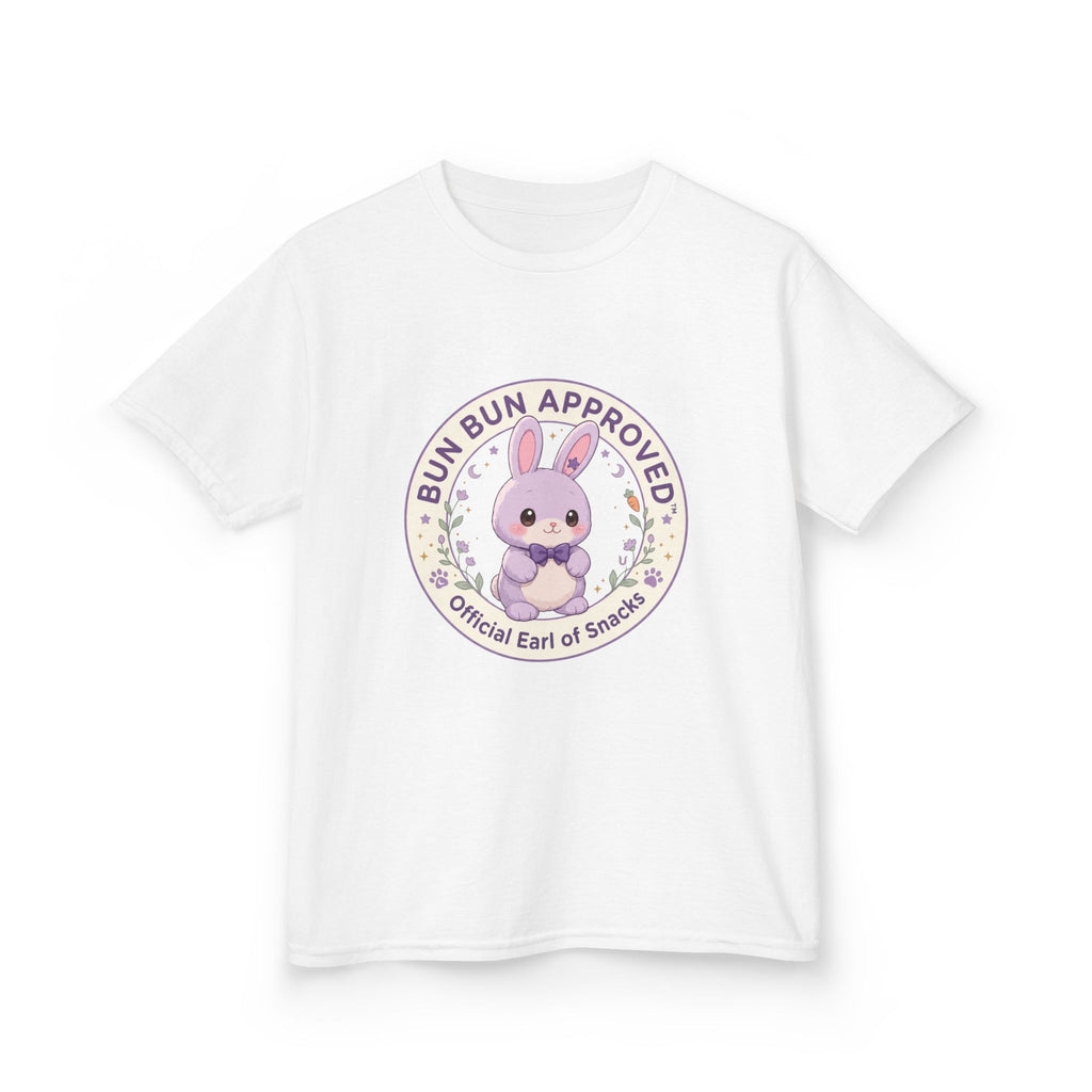 Kids T-Shirt — “Bun Bun Approved: Official Earl of Snuggles” Cute Bunny Graphic