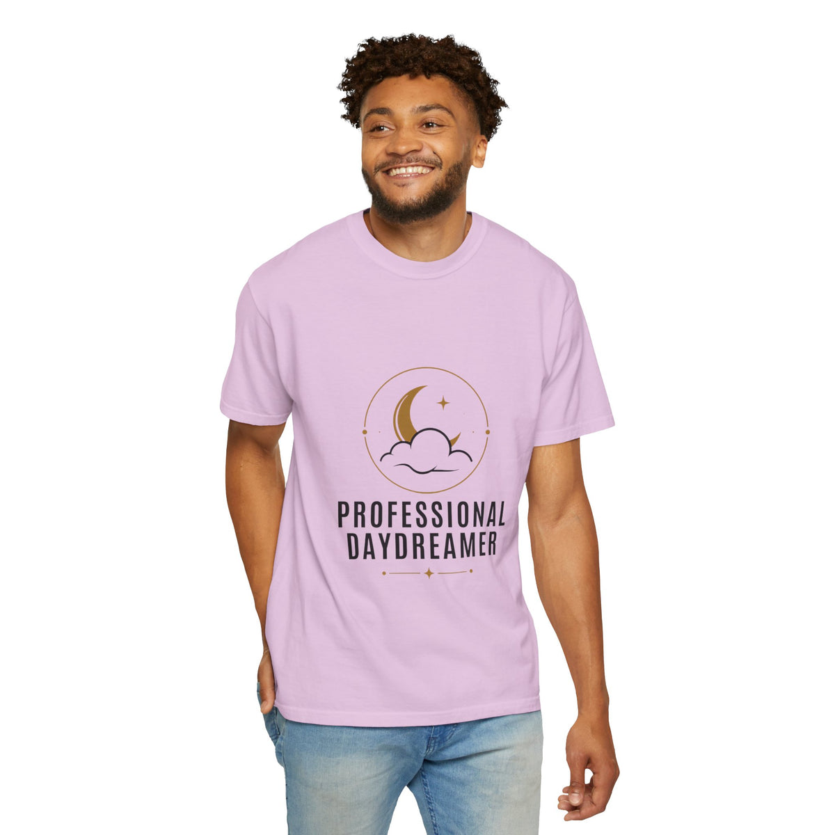 Professional Daydreamer T-Shirt — Moon & Cloud Graphic Tee