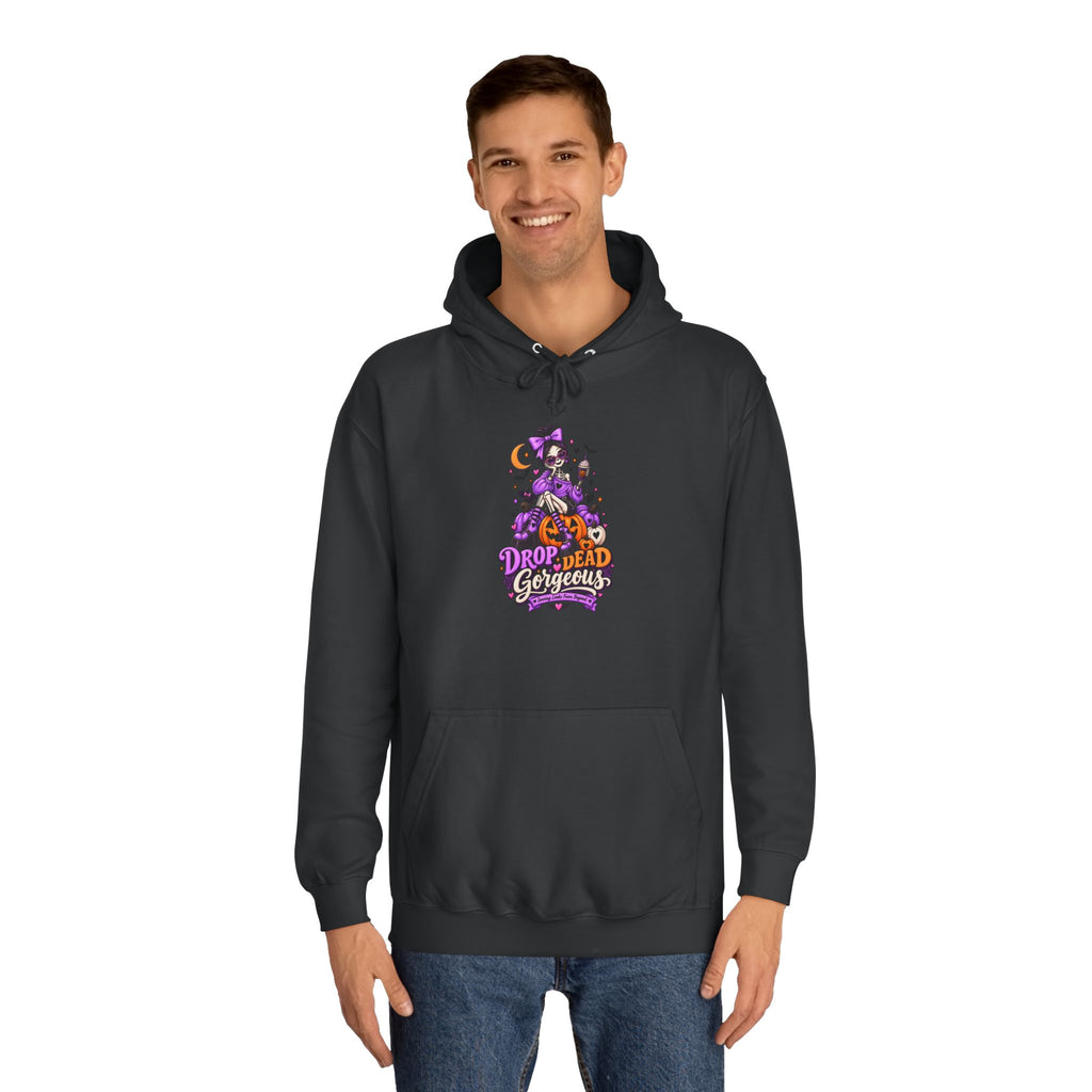 Hoodie - 'Drop Dead Gorgeous' Witchy Purple Graphic Hoodie