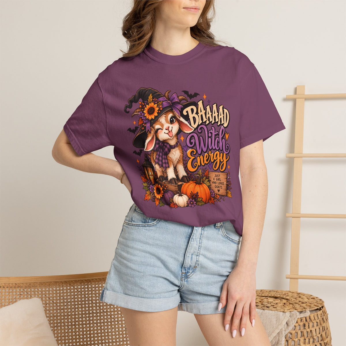 "Baaad Witch Energy" Goat Tee