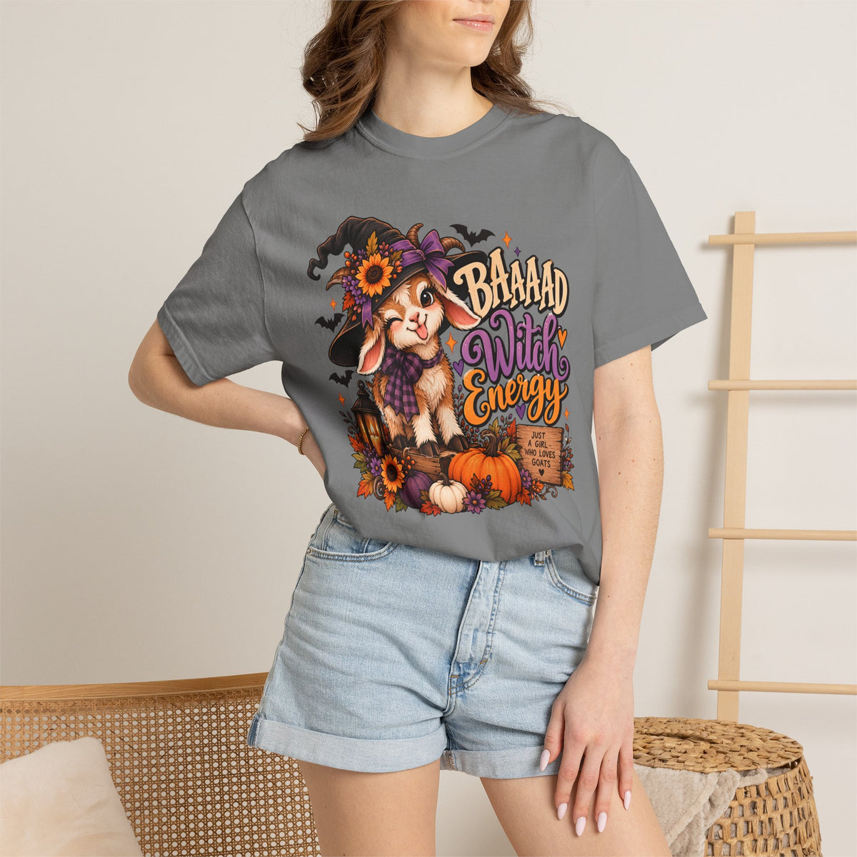 "Baaad Witch Energy" Goat Tee