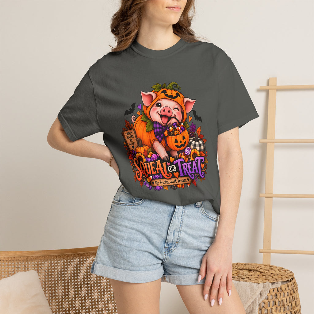 Halloween Pig "Squeal or Treat" T-Shirt