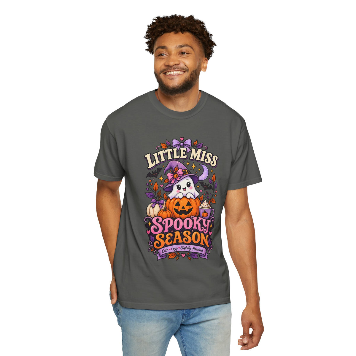 T-Shirt — "Little Miss Spooky Season" Halloween Graphic Tee