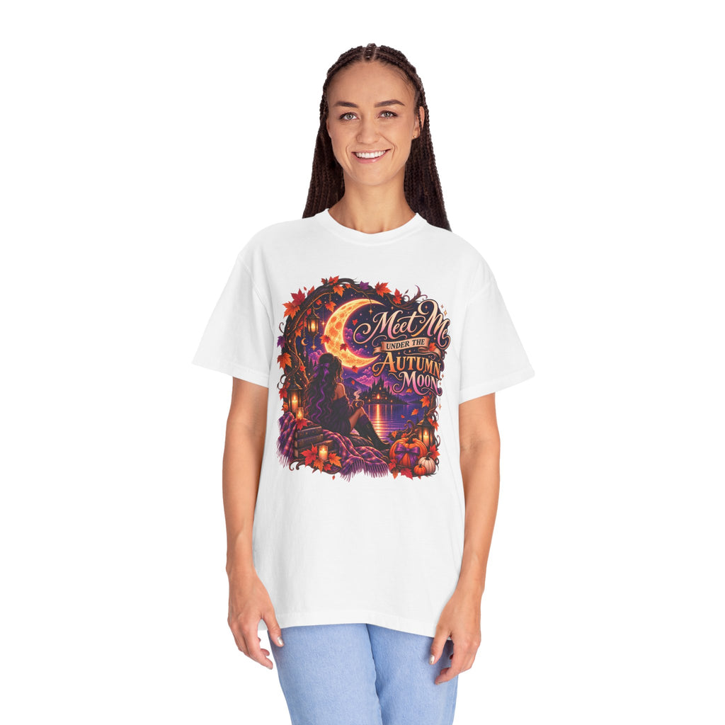 "Meet Me Under the Autumn Moon" Fall Graphic Tee
