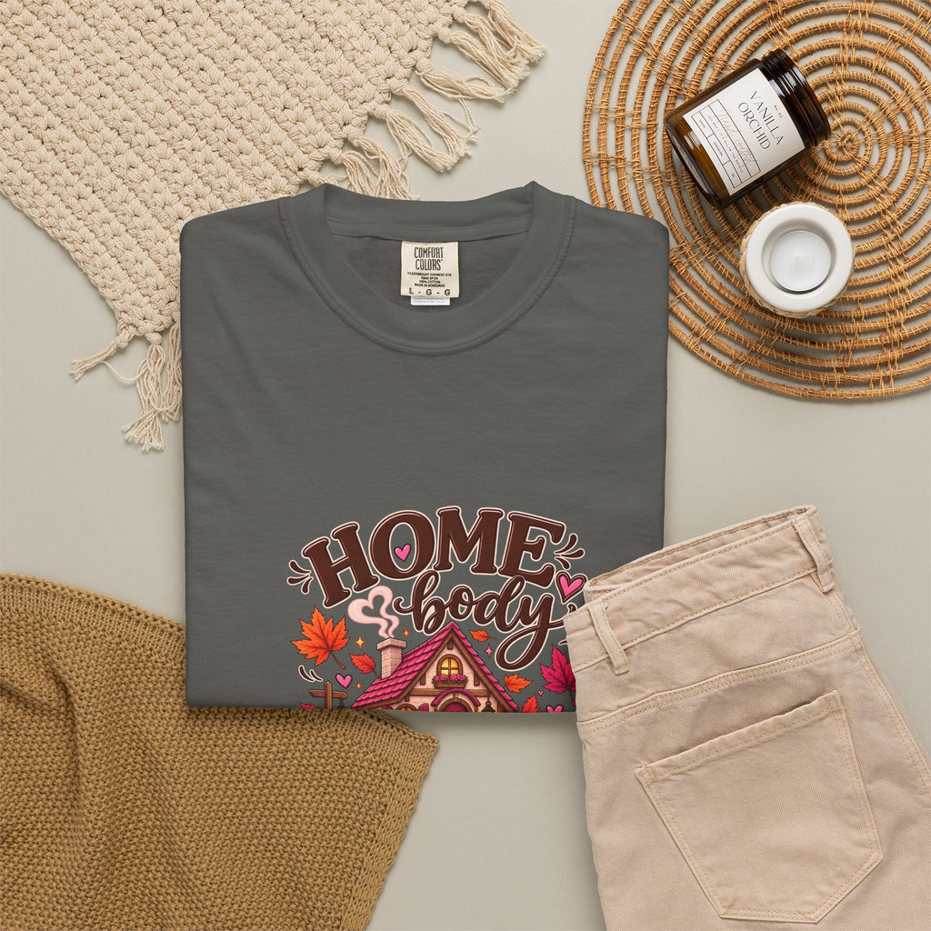 Homebody Season T-Shirt — Cozy Autumn Cabin Fall Graphic Tee