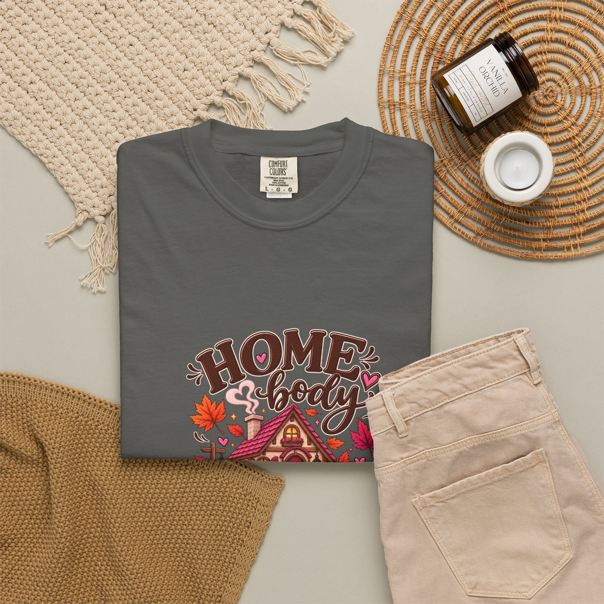 Homebody Season T-Shirt — Cozy Autumn Cabin Fall Graphic Tee