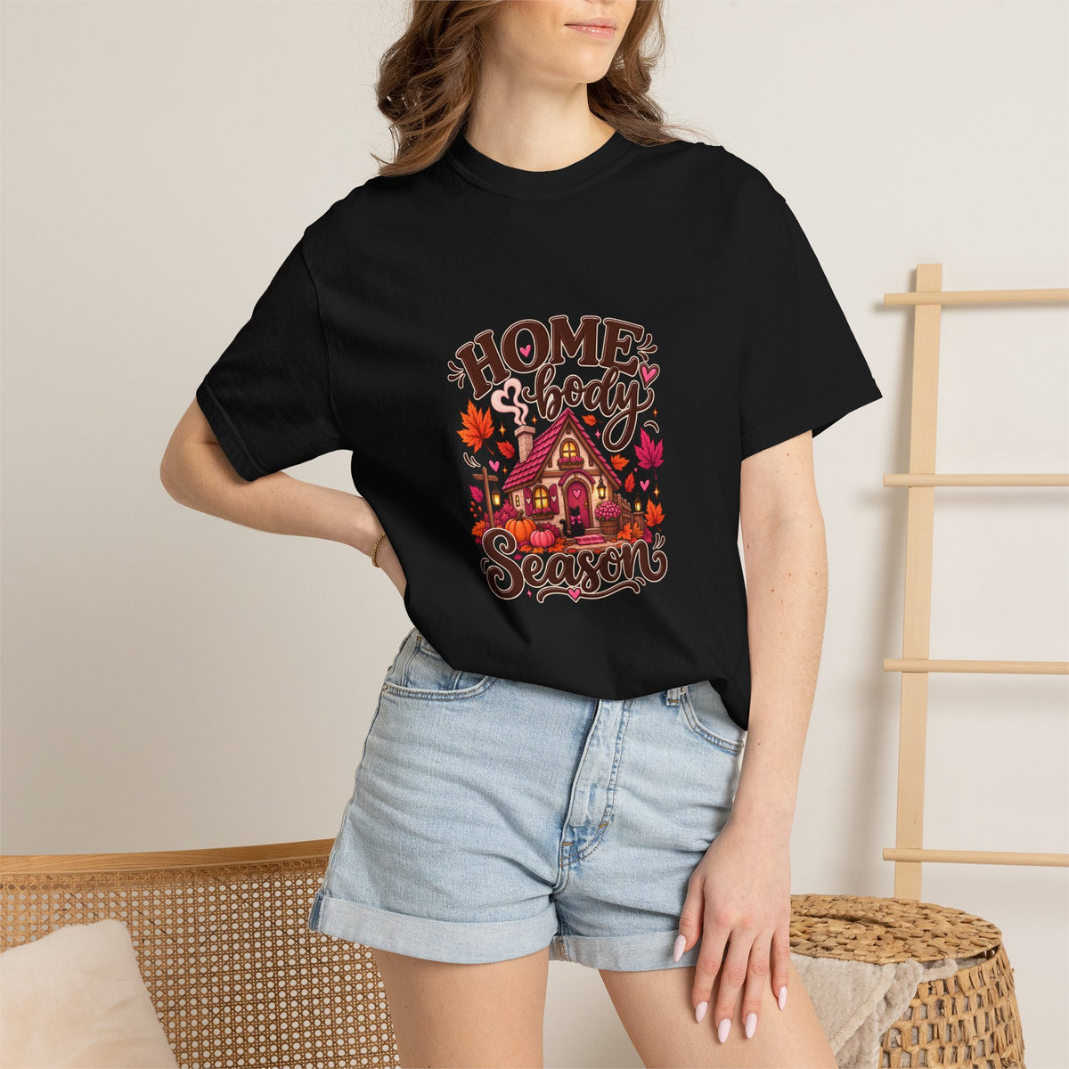 Homebody Season T-Shirt — Cozy Autumn Cabin Fall Graphic Tee