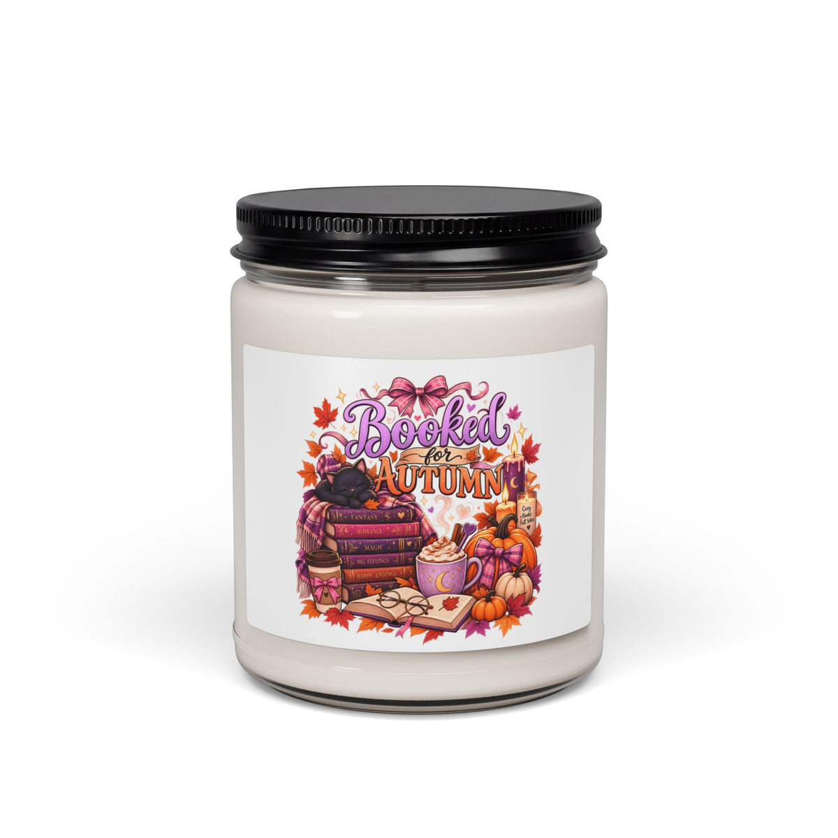 Booked for Autumn Scented Soy Candle — Cozy Fall Reading Gift (9oz)