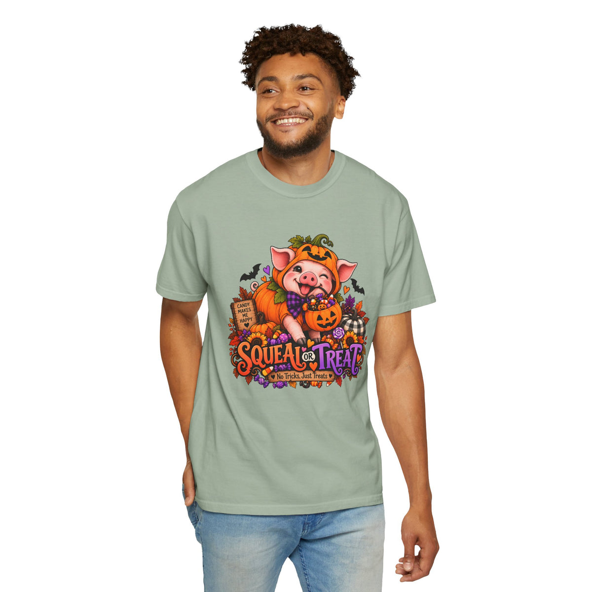 Halloween Pig "Squeal or Treat" T-Shirt