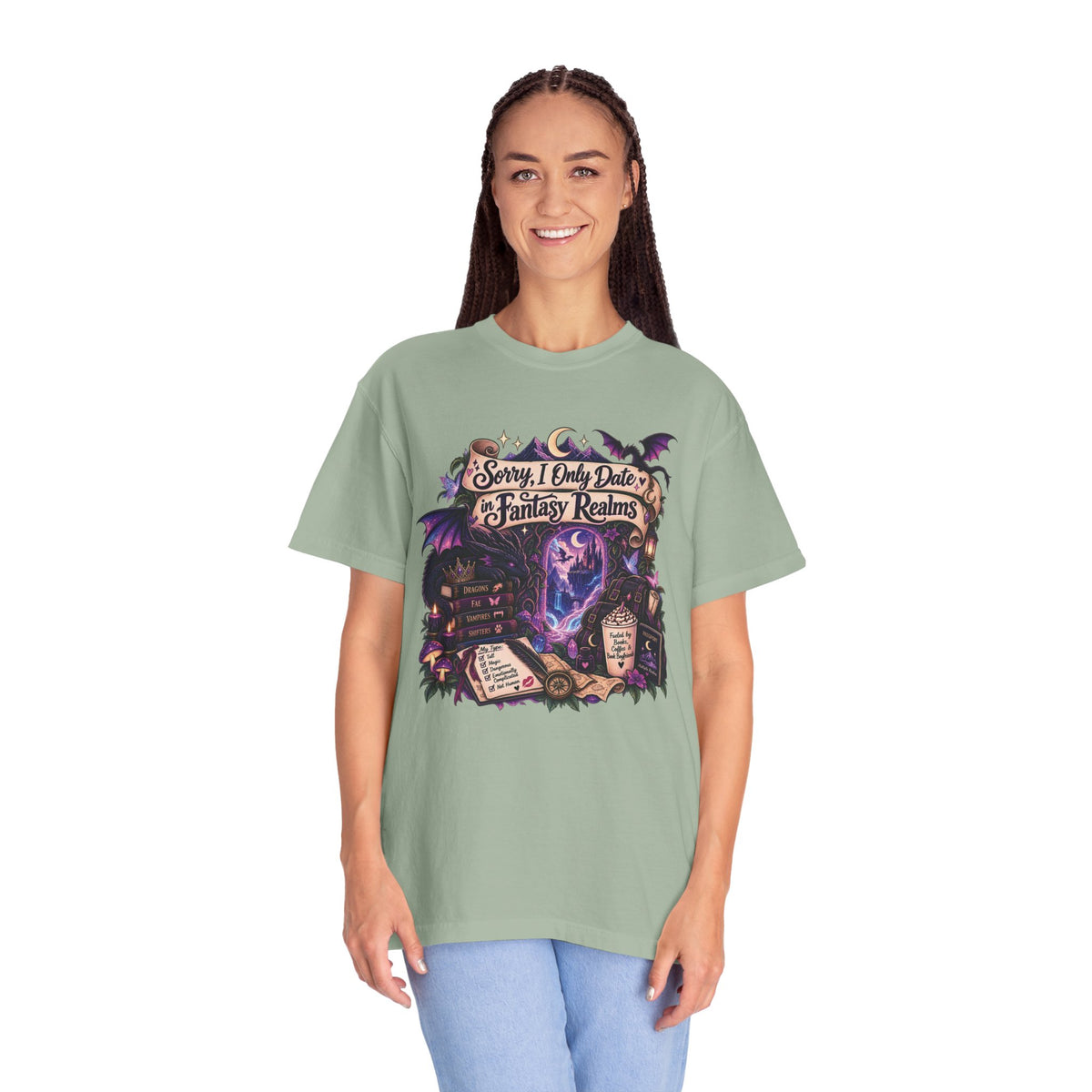 Fantasy Realms Graphic T-Shirt — "Sorry I Only Date Fantasy Realms"