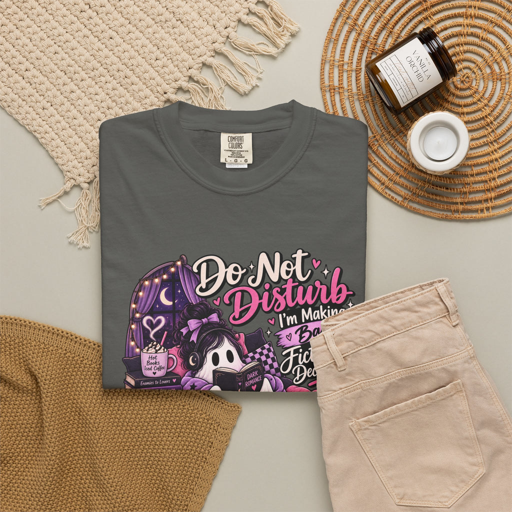 Do Not Disturb T-Shirt — Cute Gothic Reading Ghost Graphic Tee