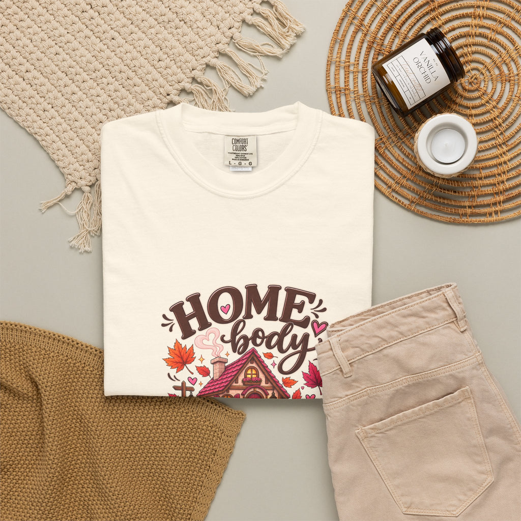 Homebody Season T-Shirt — Cozy Autumn Cabin Fall Graphic Tee