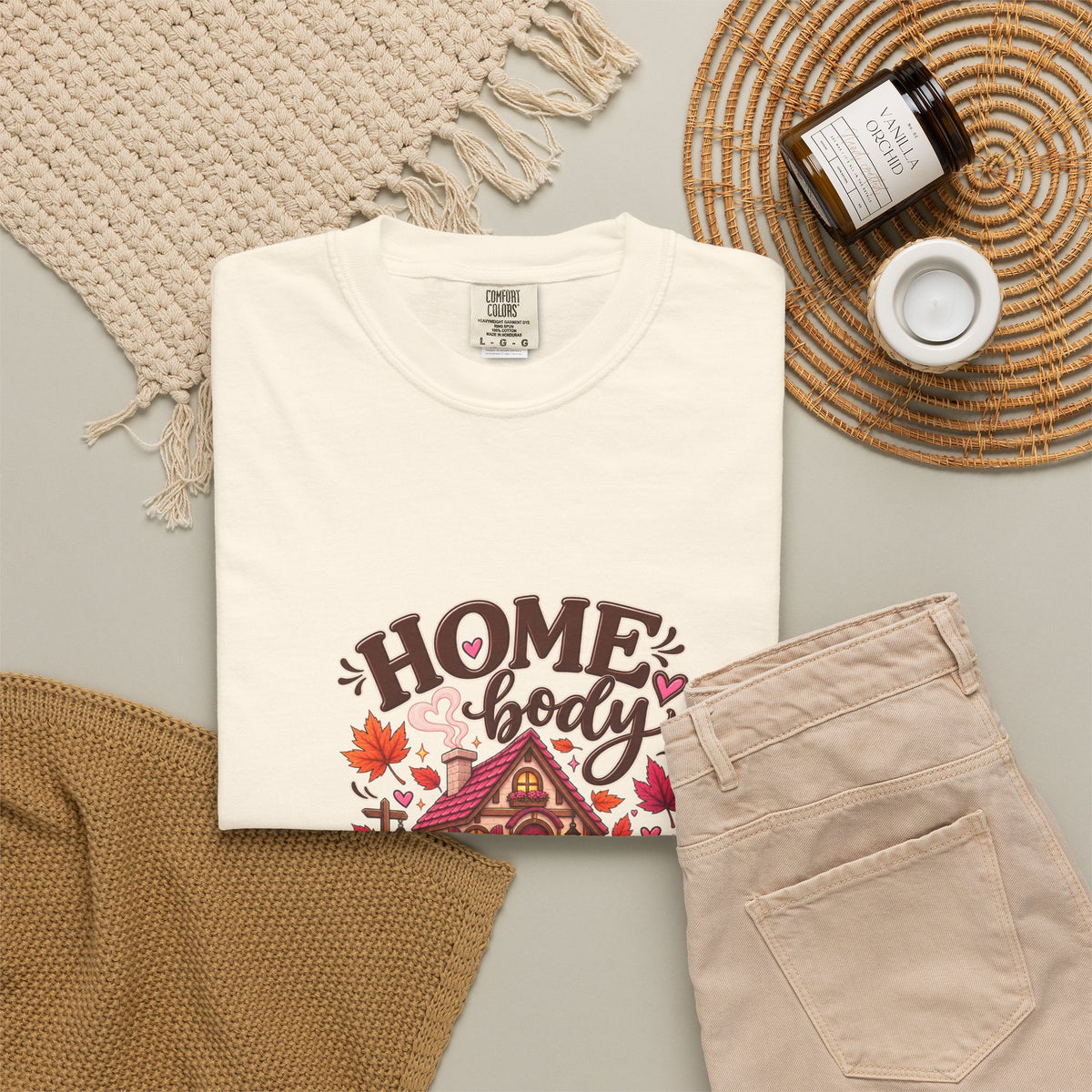 Homebody Season T-Shirt — Cozy Autumn Cabin Fall Graphic Tee