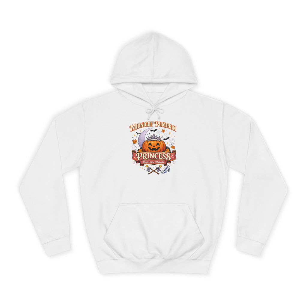 Pumpkin Princess College Hoodie — Fall Halloween Cute Graphic Hoodie