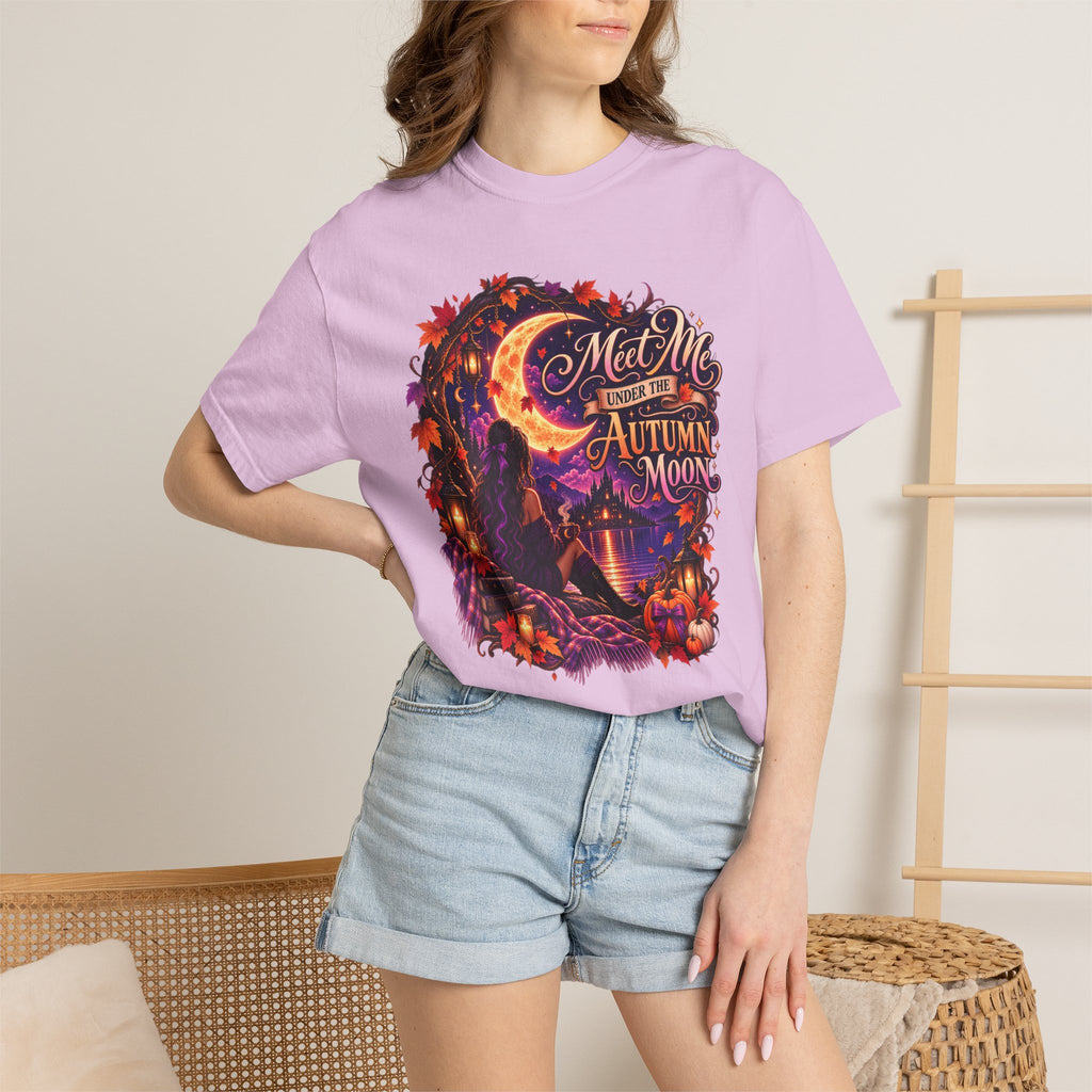 "Meet Me Under the Autumn Moon" Fall Graphic Tee
