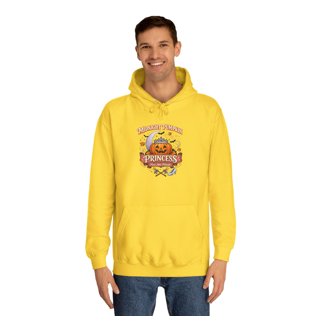 Pumpkin Princess College Hoodie — Fall Halloween Cute Graphic Hoodie