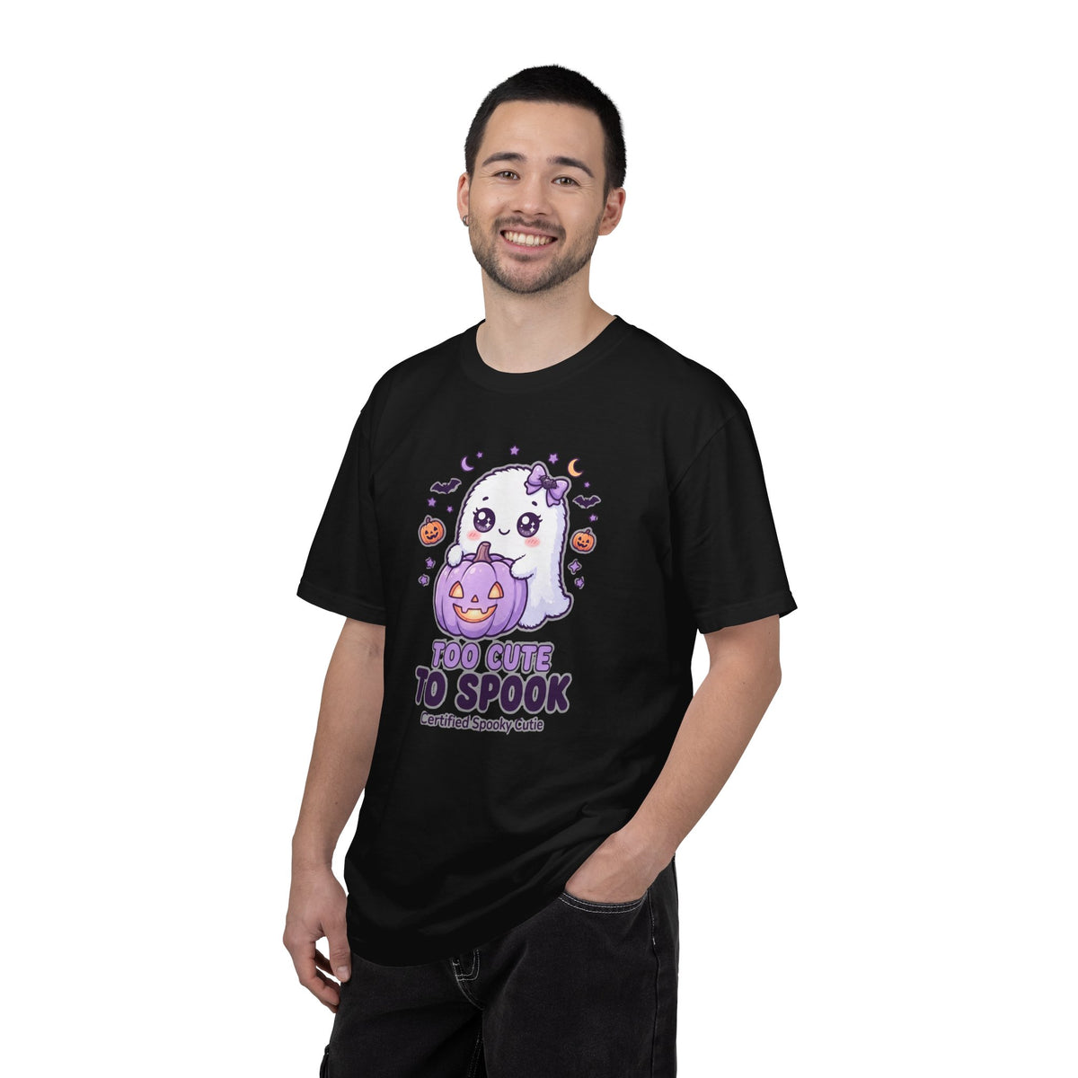 Too Cute to Spook Ghost T-Shirt — Cute Halloween Graphic Tee