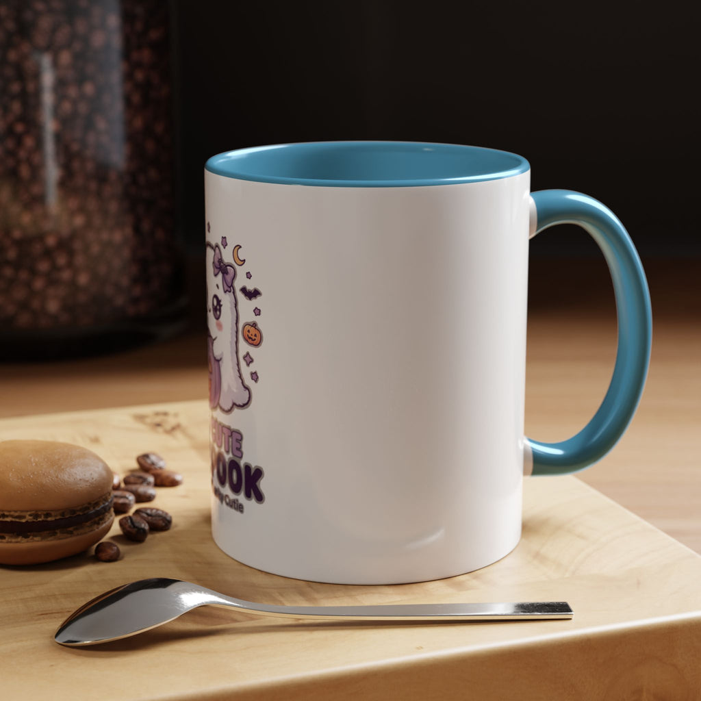 Too Cute to Spook Coffee Mug — Halloween Ghost Pumpkin Accent Mug (11/15oz)