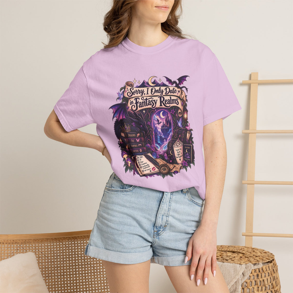 Fantasy Realms Graphic T-Shirt — "Sorry I Only Date Fantasy Realms"