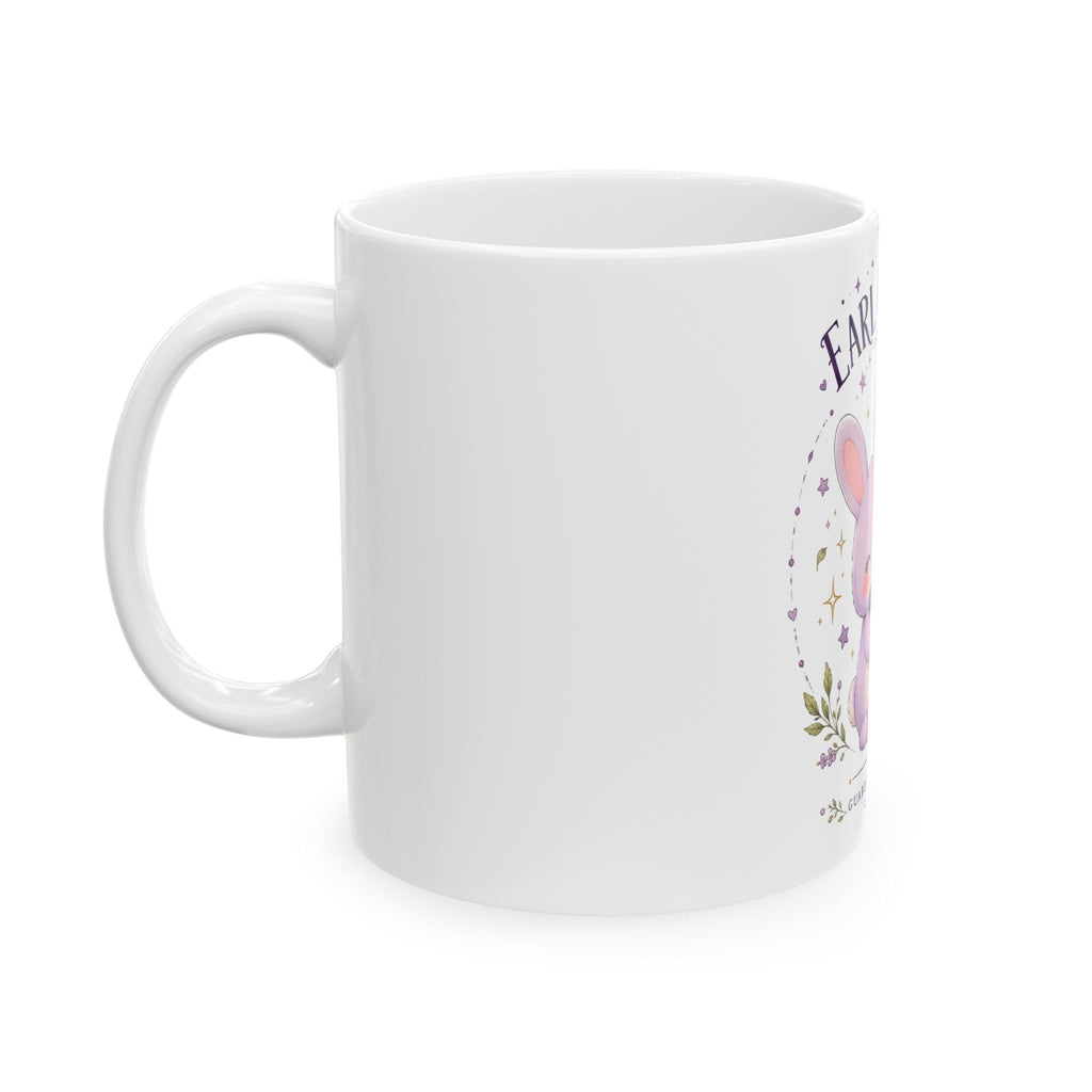 Earl of Snacks Bunny Mug — Cute Pastel Bunny Hugging Carrot (11oz)