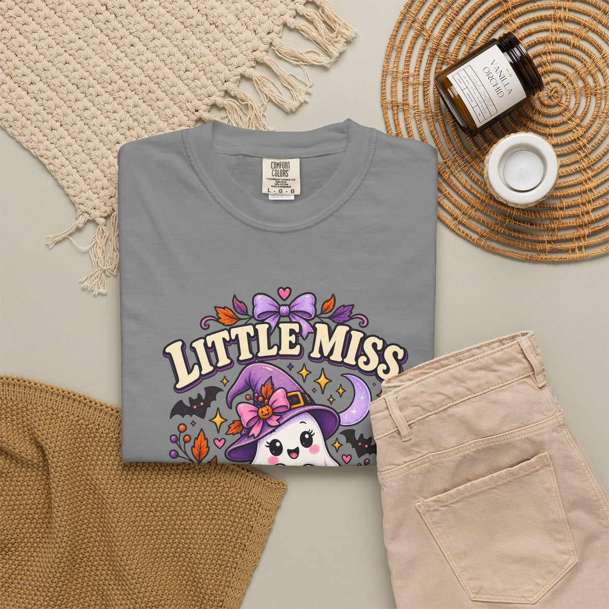 T-Shirt — "Little Miss Spooky Season" Halloween Graphic Tee