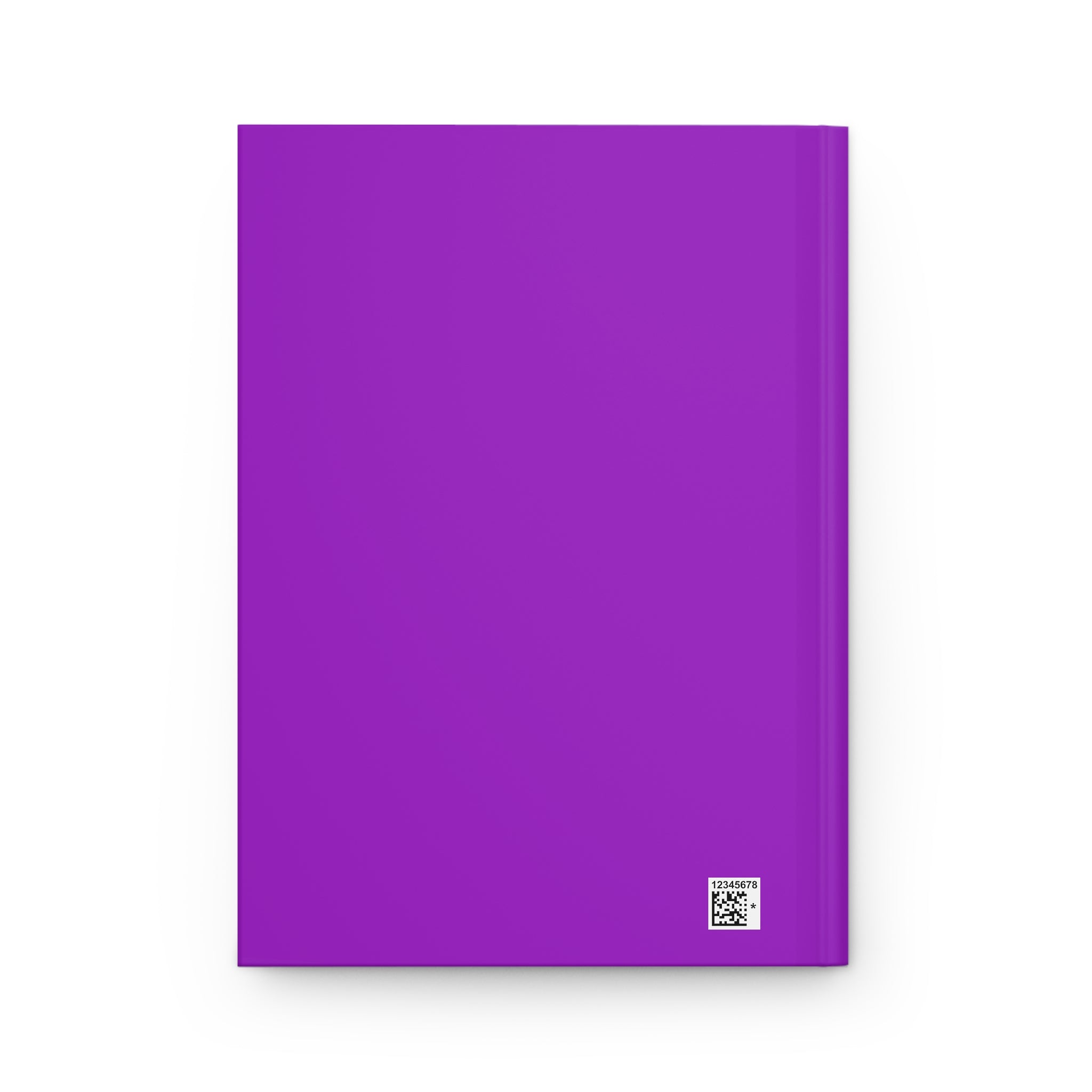 Professional Daydreamer Hardcover Journal — Purple Matte Notebook with Moon & Cloud Design
