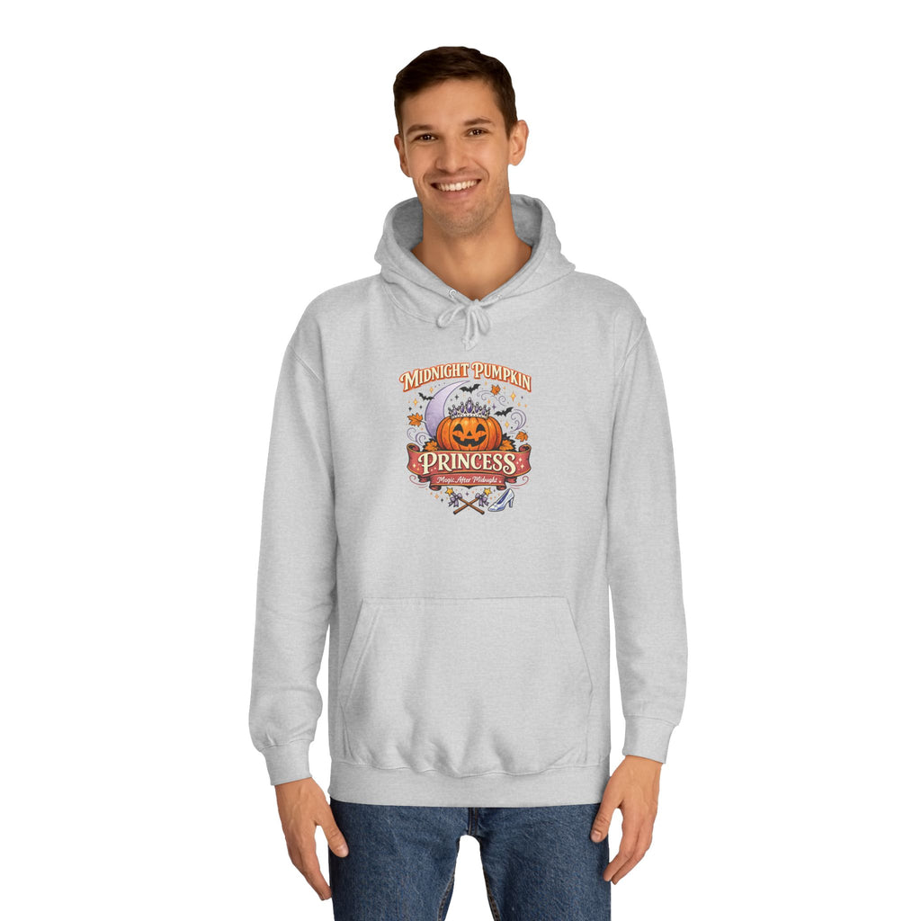 Pumpkin Princess College Hoodie — Fall Halloween Cute Graphic Hoodie