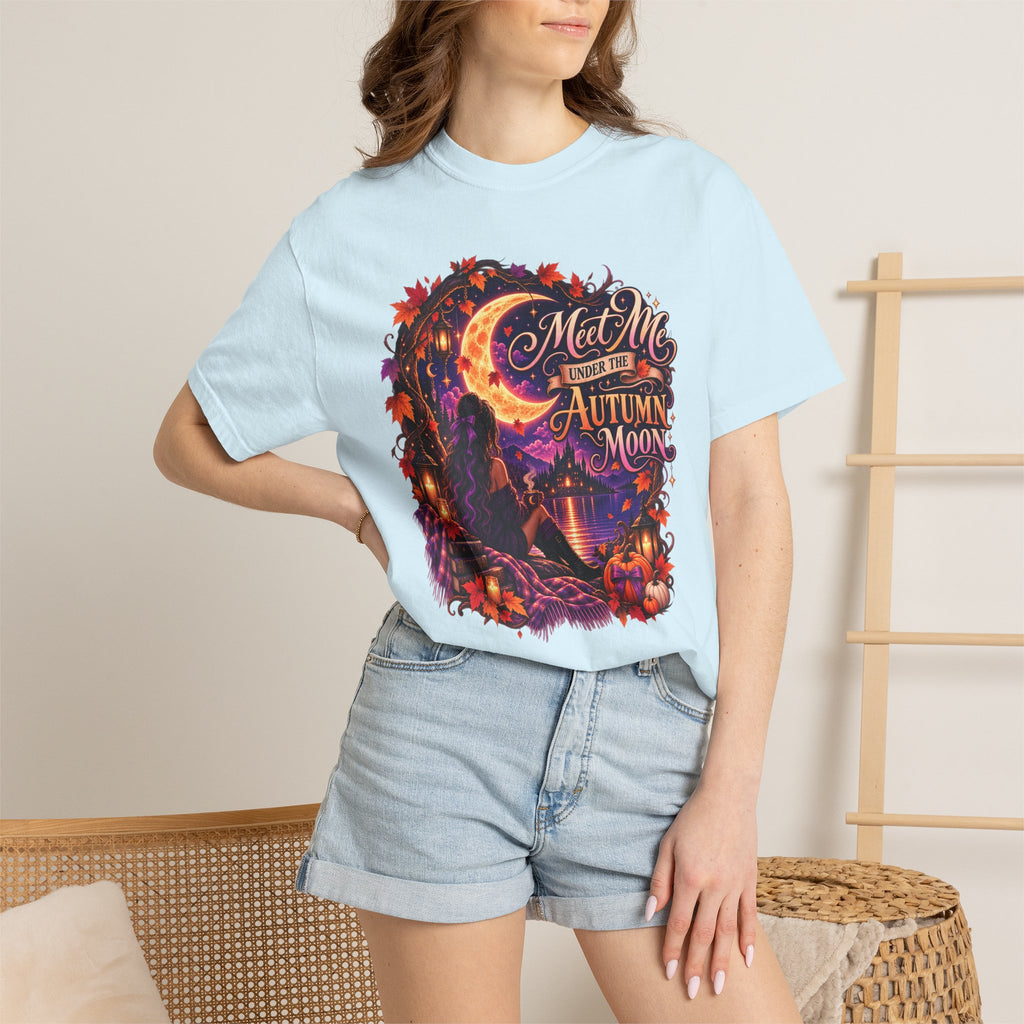 "Meet Me Under the Autumn Moon" Fall Graphic Tee