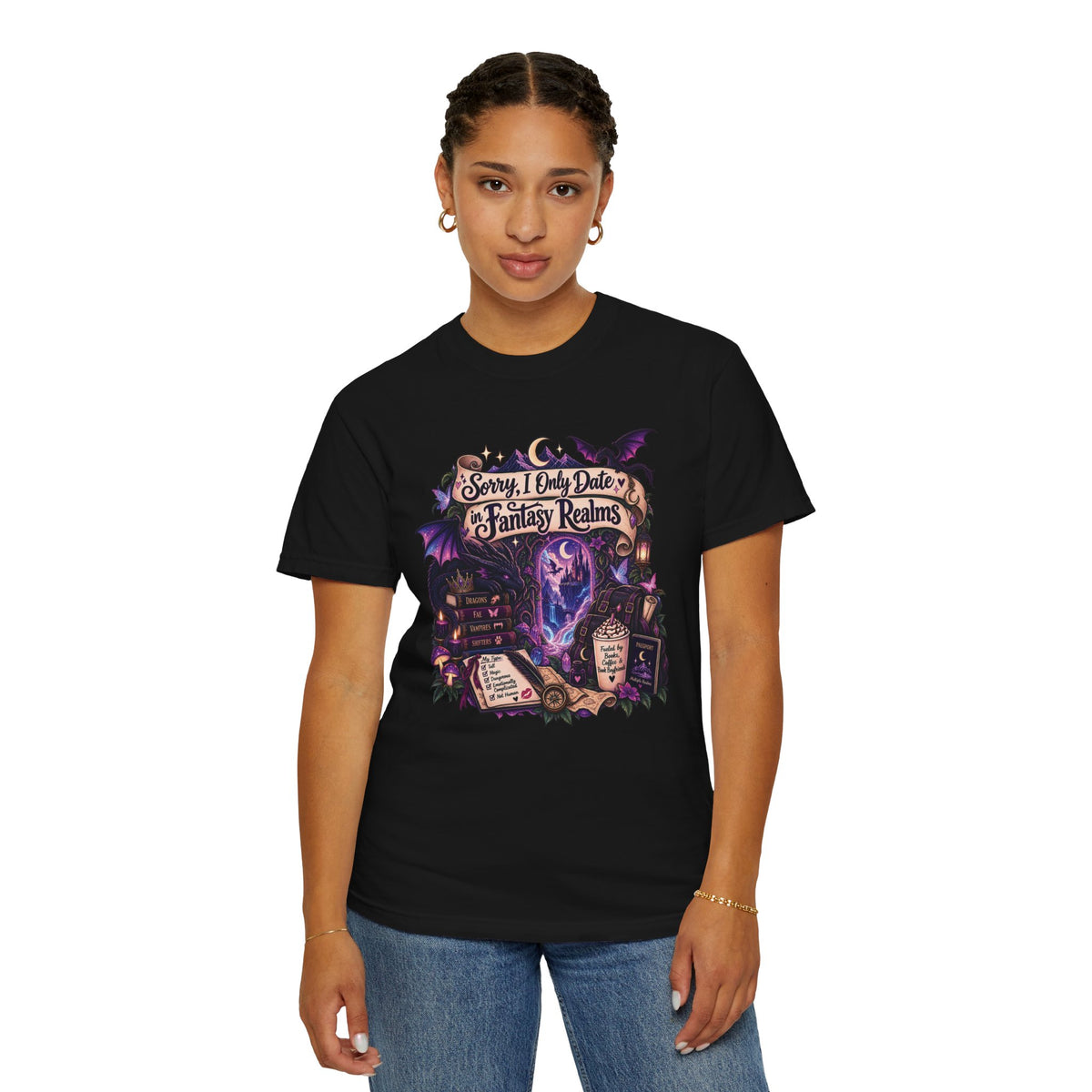 Fantasy Realms Graphic T-Shirt — "Sorry I Only Date Fantasy Realms"