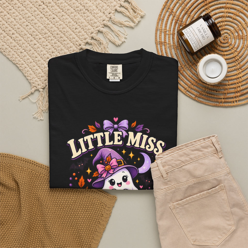 T-Shirt — "Little Miss Spooky Season" Halloween Graphic Tee