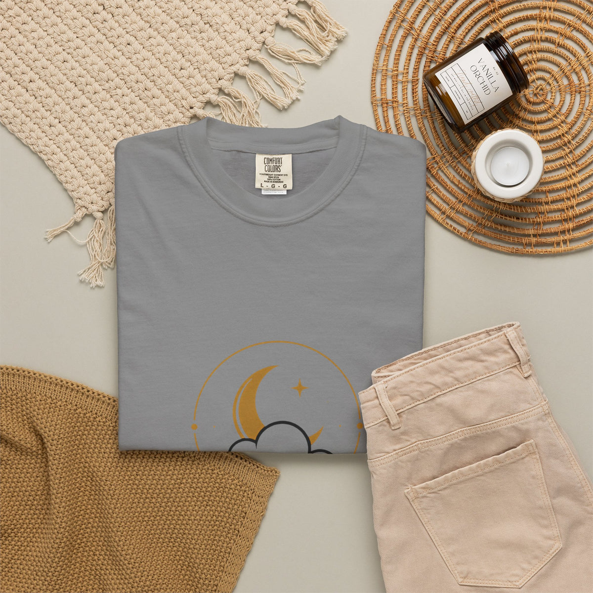 Professional Daydreamer T-Shirt — Moon & Cloud Graphic Tee
