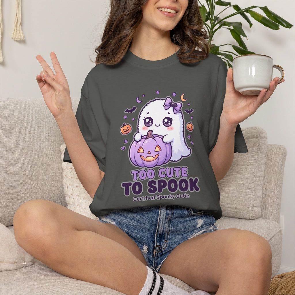 Too Cute to Spook Ghost T-Shirt — Cute Halloween Graphic Tee