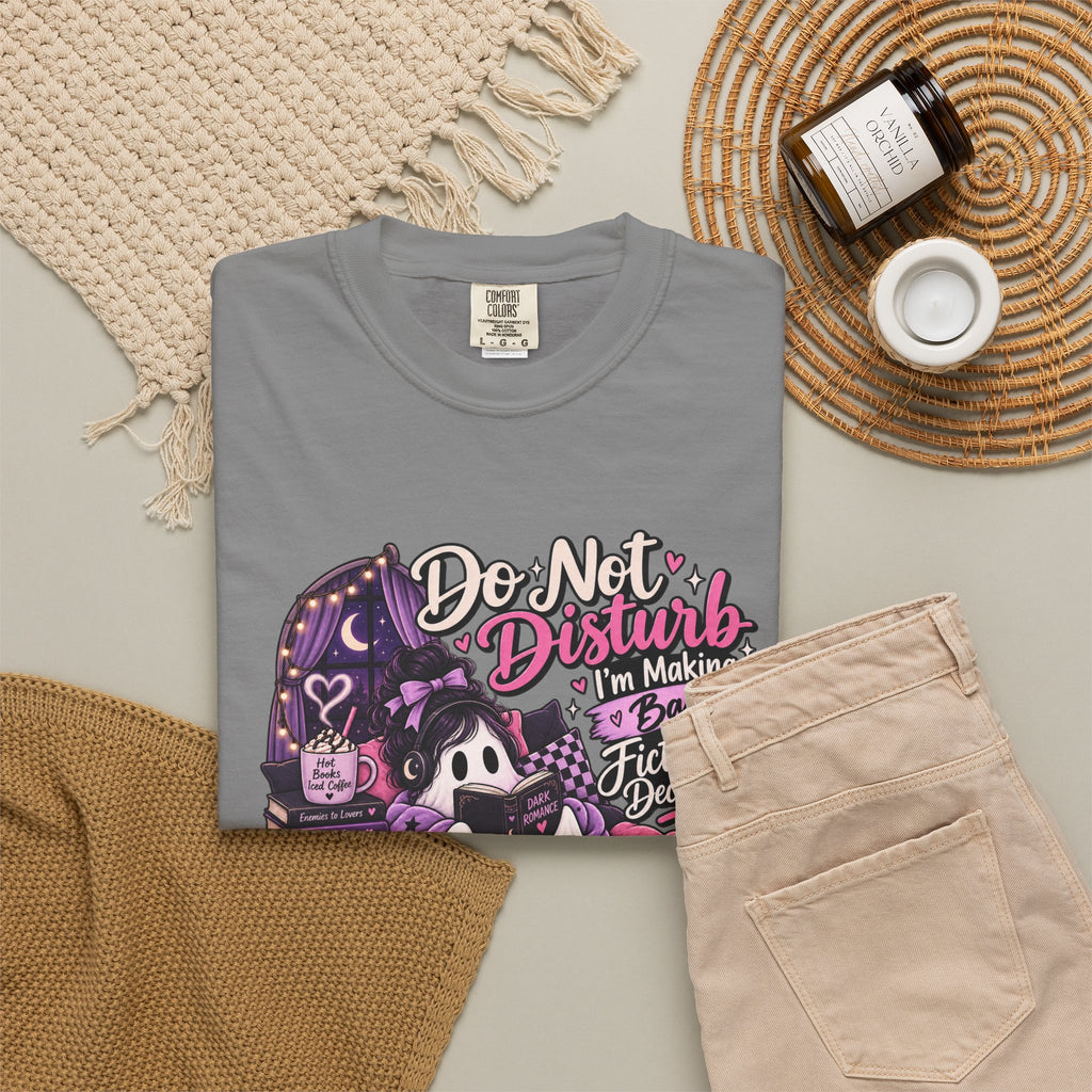Do Not Disturb T-Shirt — Cute Gothic Reading Ghost Graphic Tee