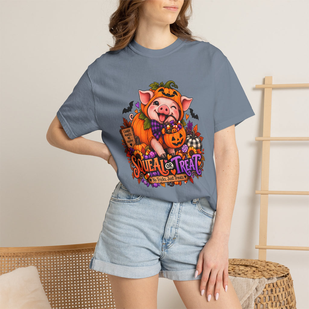 Halloween Pig "Squeal or Treat" T-Shirt