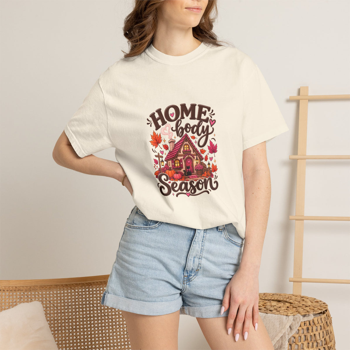 Homebody Season T-Shirt — Cozy Autumn Cabin Fall Graphic Tee