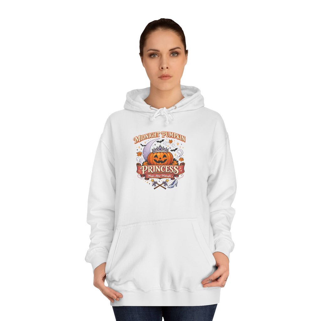 Pumpkin Princess College Hoodie — Fall Halloween Cute Graphic Hoodie