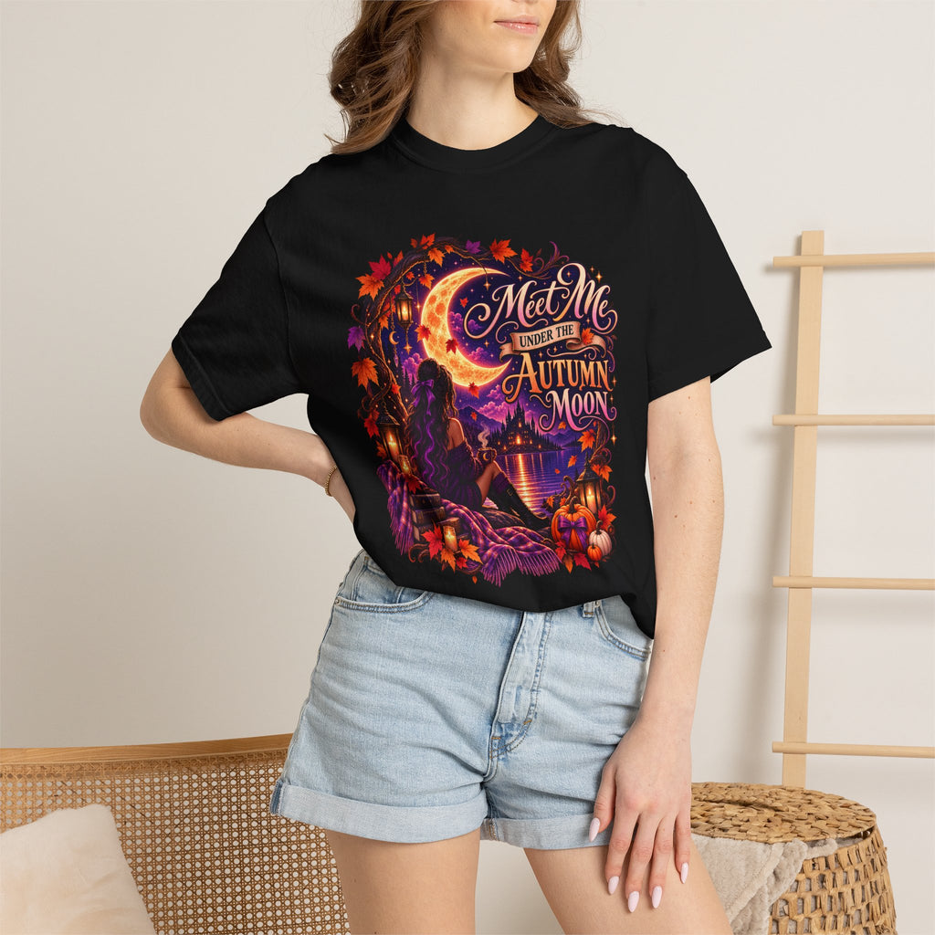 "Meet Me Under the Autumn Moon" Fall Graphic Tee